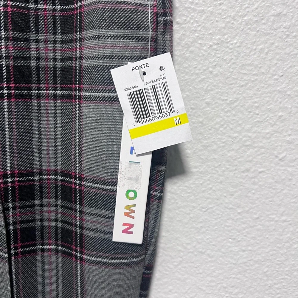 Tinseltown Gray Black Red Plaid Pants Size Medium